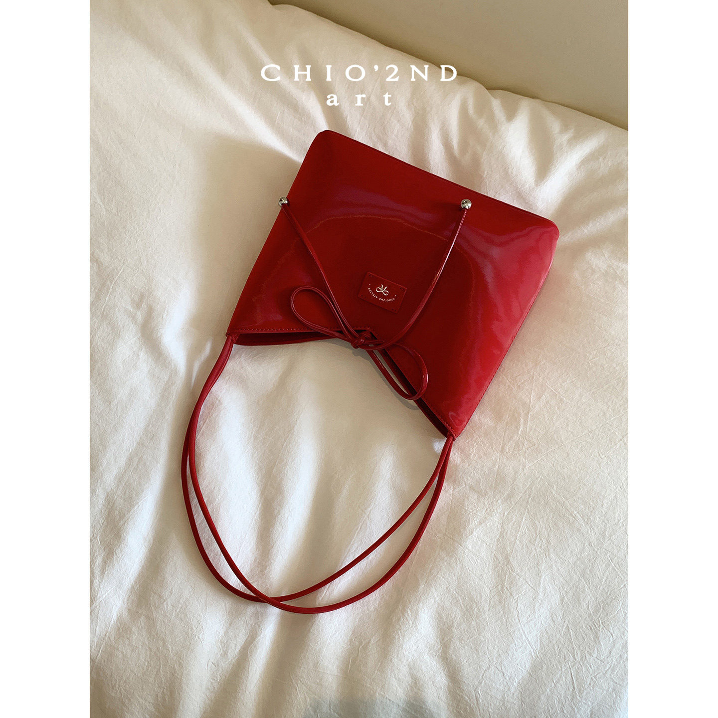 Chio2nd莓红布朗托特包图片