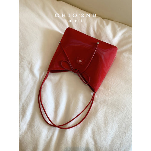 Chio2nd莓红布朗托特包