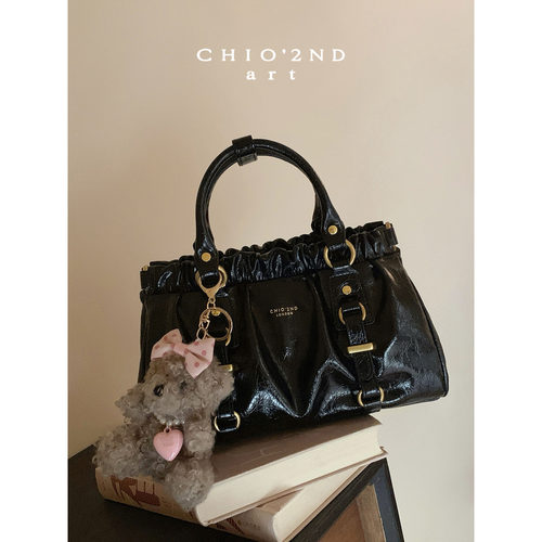 南风Chio2nd黑皮大小姐托特包