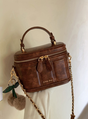 南风Chio2nd 南瓜盒子包新款2023年流行的包包女手提质感斜挎小包