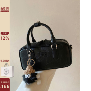 南风Chio2nd 冬日小精灵枕头包保龄球包包女手提小拎包单肩斜挎包