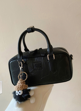 南风Chio2nd 冬日小精灵枕头包保龄球包包女手提小拎包单肩斜挎包