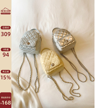 南风Chio2nd 春日氧气双肩包包女2025新款链条菱格单肩斜挎小背包