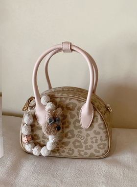 南风Chio2nd 蜜糖物语手提豹纹贝壳包2025超火的单肩斜挎小包包女