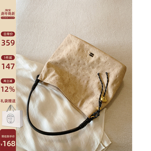 夜影托特包包女士大容量松弛感单肩包 冬季 南风chio2nd 面包小狗