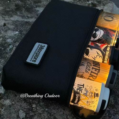 户外露营38灯黑化防污防震gz灯分隔层收纳包户外保护套多功能