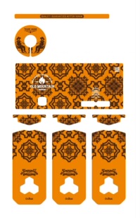 outask倾巢露营灯 damn贴纸个性化贴纸黑化贴纸，户外露营定制