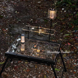 高等线 IGT桌透明亚克力板桌板氛围