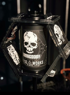 devise works38灯 露营灯 6周年活动限定款  六角六片灯罩 骷髅头