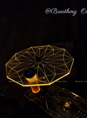 igt亚克力发光板灯架露营便携式置物架Goalzero灯罩星芒户外