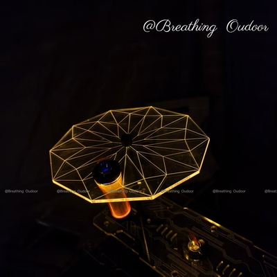 igt亚克力发光板灯架露营便携式置物架Goalzero灯罩星芒户外