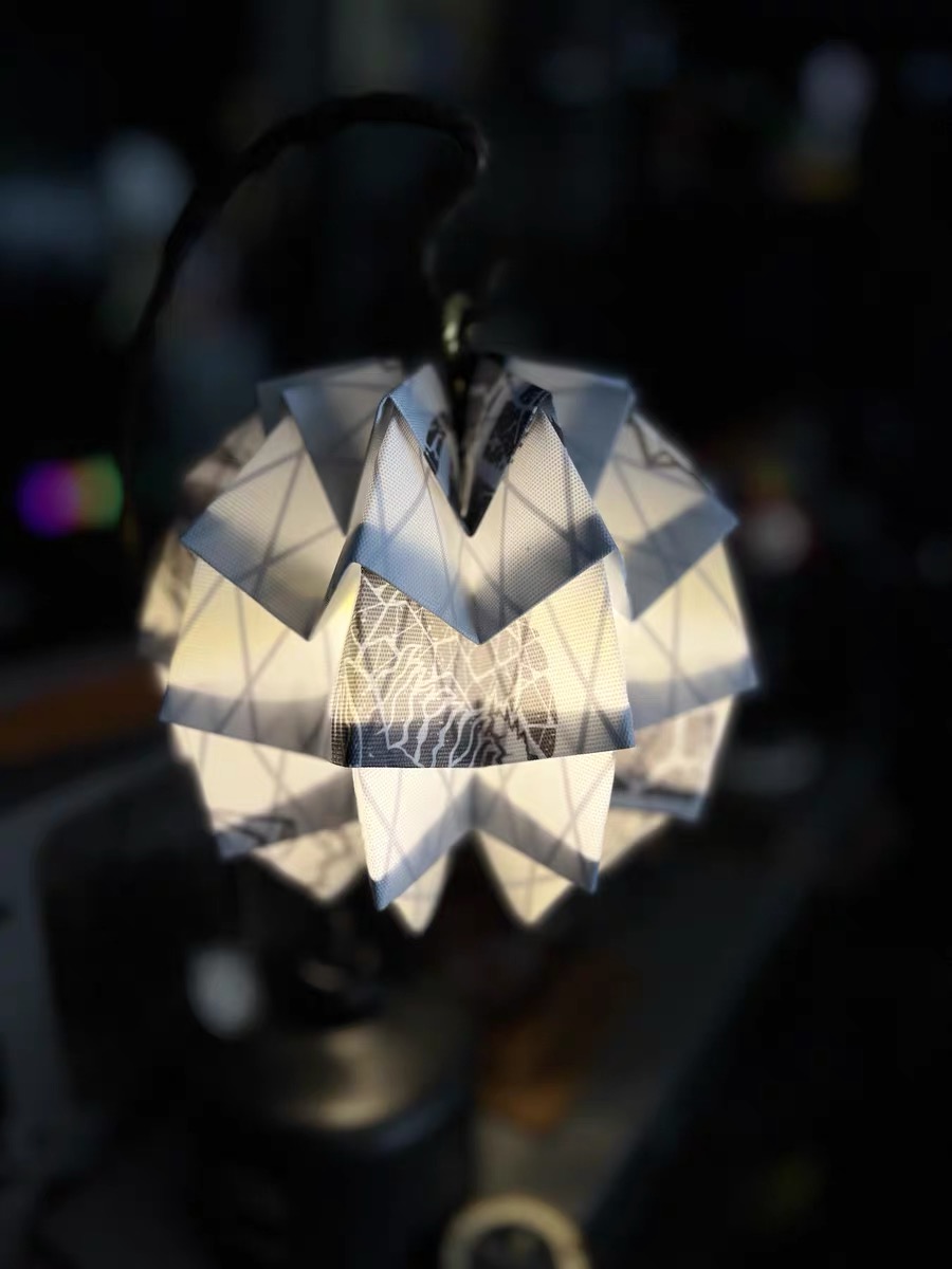 户外露营松果灯罩pac材质防水可折叠十周年松果灯罩好收纳平替