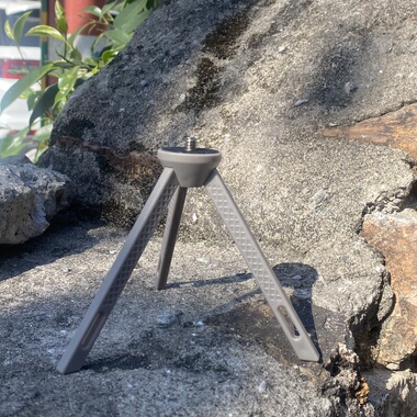 mini三脚架灰色露营灯1/4螺纹支架桌面三脚架迷你支架户外