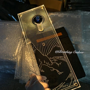 户外露营IGT0.5亚克力透明反光桌板便捷轻量化桌面氛围轻奢山川