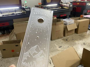 户外露营IGT桌配件0.5亚克力透明反光桌板户外三脚架桌配件 山川