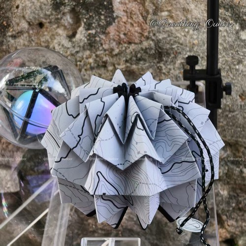 户外露营松果灯罩pac材质防水可折叠十周年松果灯罩好收纳平替