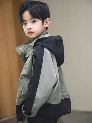 Boys ' jacket autumn 2021 spring and autumn new children's jacket Korean version of the top of the tide of fashion in the big child