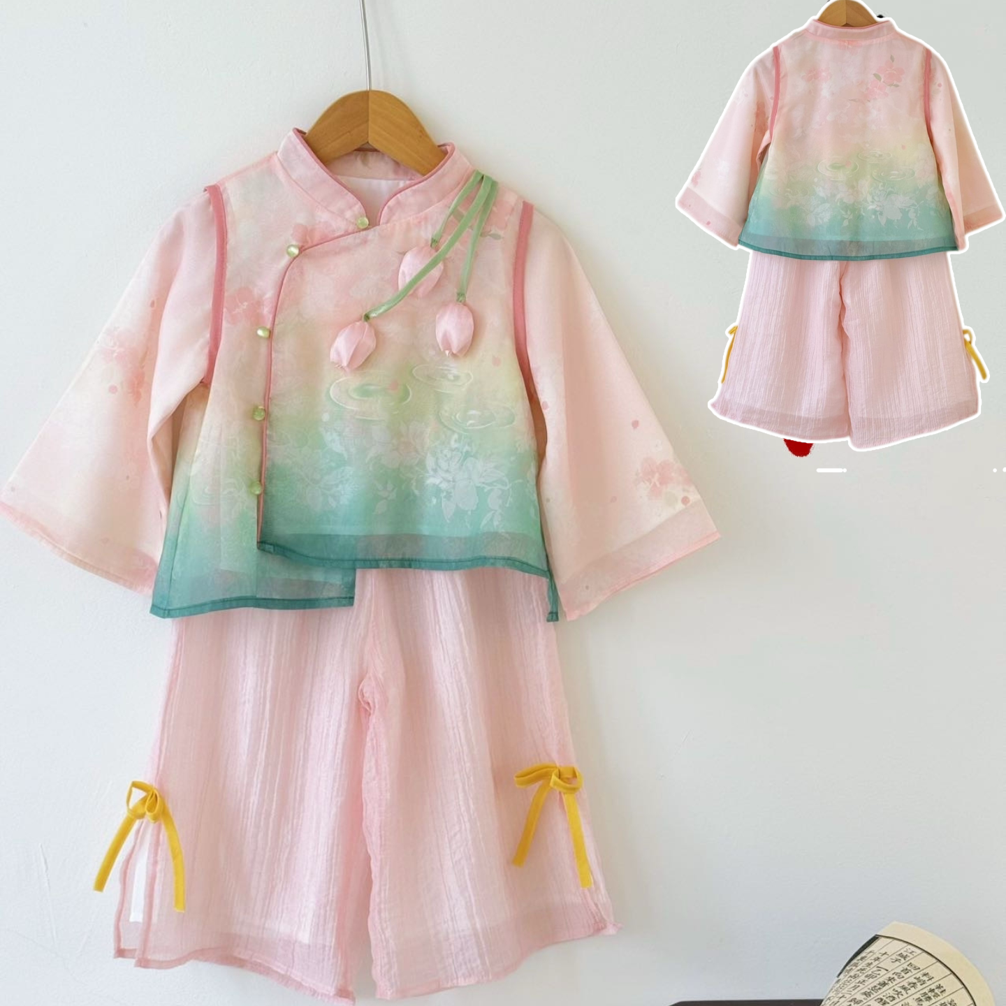 女童国风汉服长袖套装秋季衣服