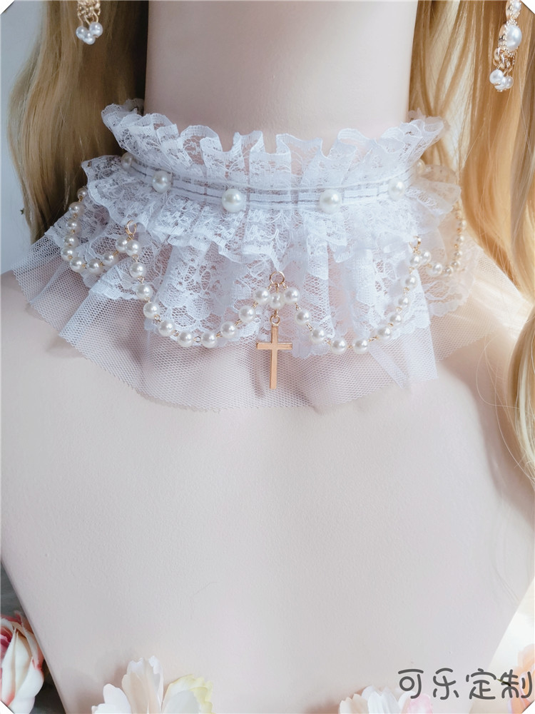 洛丽塔项链蕾丝花嫁茶会lolita图片