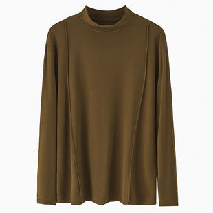 冬季 女冬保暖加绒加厚宽松外穿打底衫 胖mm秋冬上衣 300斤大码