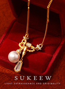 SUKEEW/酥可【雪珠】气质轻奢小灯泡温柔项链392209