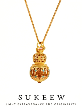SUKEEW/酥可 新中式八宝宫廷葫芦轻奢项链270305