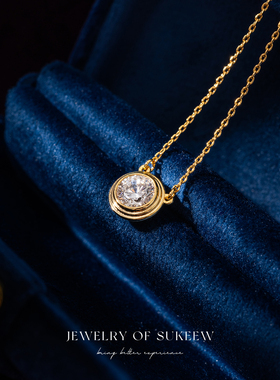 精致气质时尚泡泡超闪简约项链女