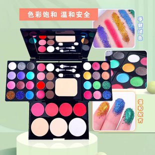 舞台妆眼影盘彩色闪粉亮片六一儿童节表演专用画妆化妆品彩妆无毒