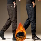 子男款 潮牌加绒加厚秋冬季 保暖束口长裤 灯芯绒裤 宽松百搭休闲男装