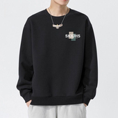 卫衣男ins潮流宽松春秋季 t恤 外穿潮牌运动长袖 重磅港风套头衫 时尚