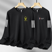 春秋季 薄款 宽松大码 外贸出口原单尾货卫衣男长袖 外穿印花男装 t恤