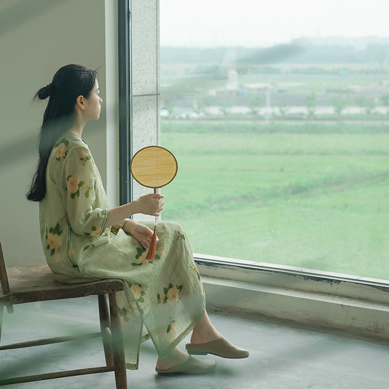 言午葵新中式休闲宽松苎麻