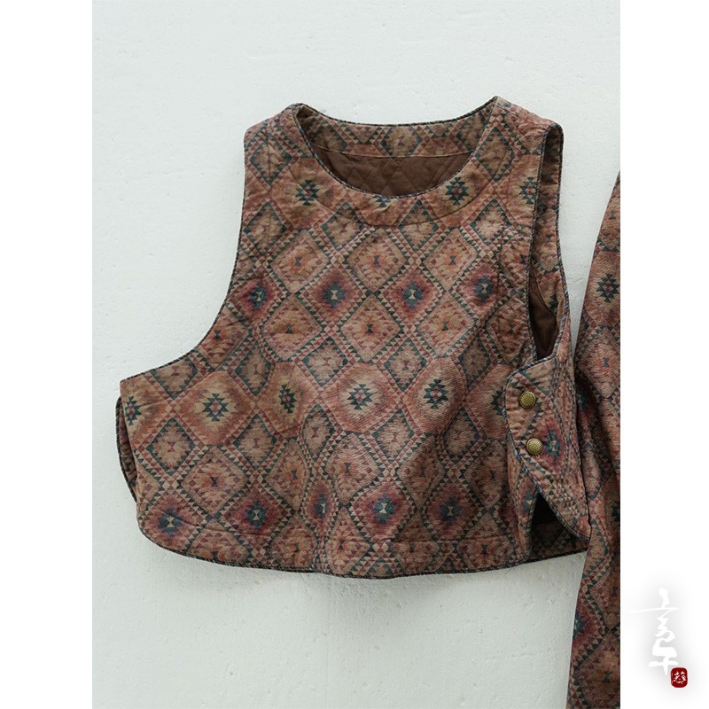 言午葵原创复古圆领磨毛