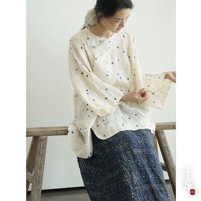 言午葵原创中式复古苎麻