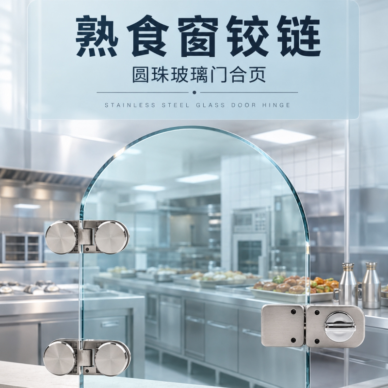 无框玻璃门180°圆珠合页铰链图片