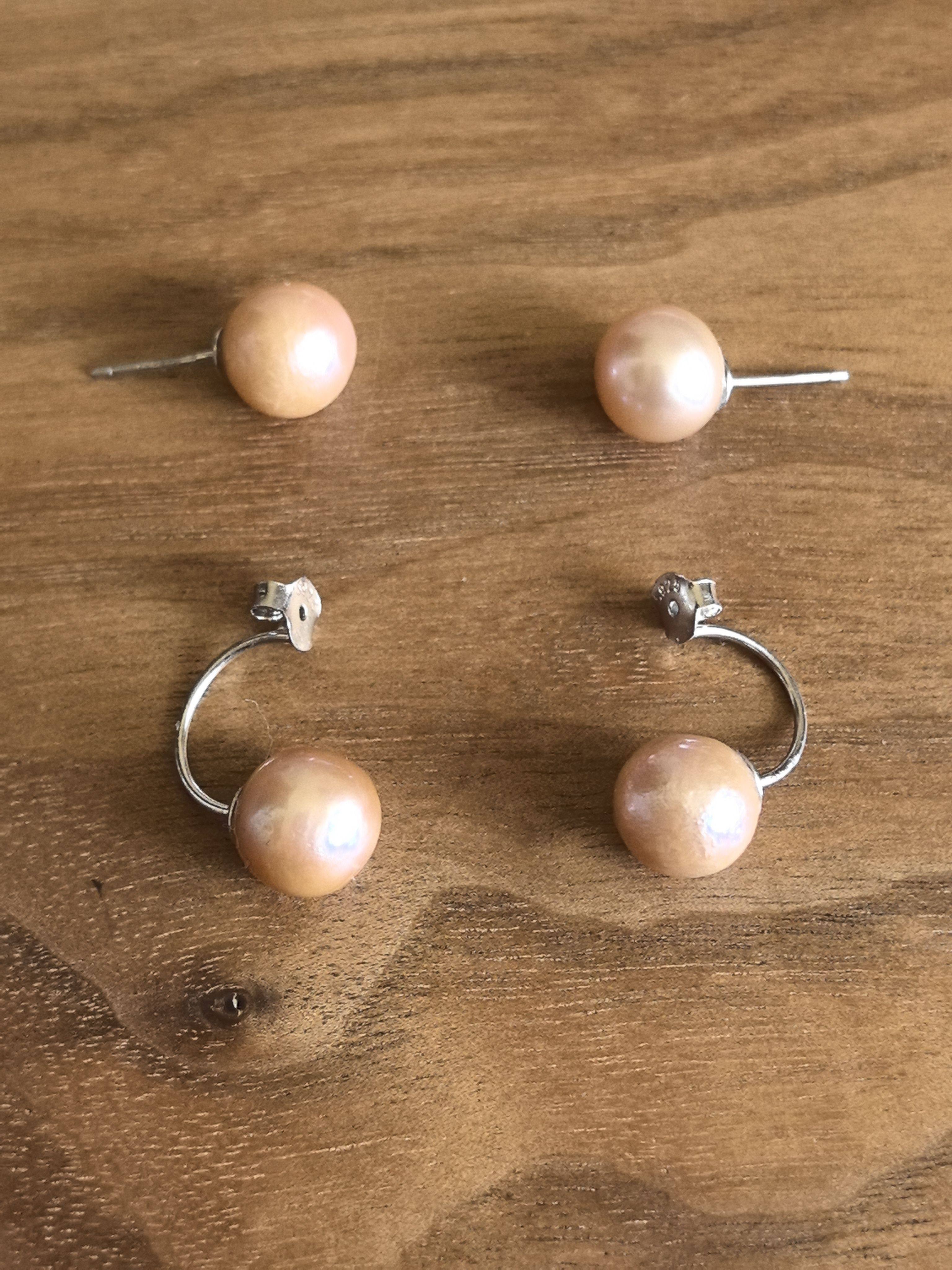 复古即时尚原创手作天然淡水珍珠925银耳饰多功能耳饰耳钉,珠宝/钻石/翡翠,耳饰,淘宝优惠券,粉丝福利购,淘宝优惠卷