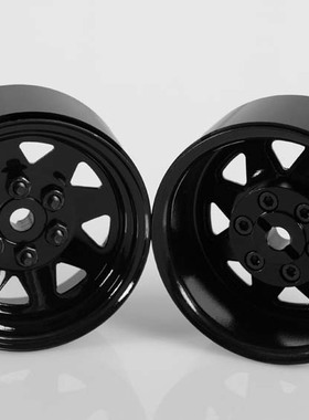 RC4WD仿真模型攀爬越野车6孔1.9 黑色金属锁胎轮毂四个(Z-W0130)