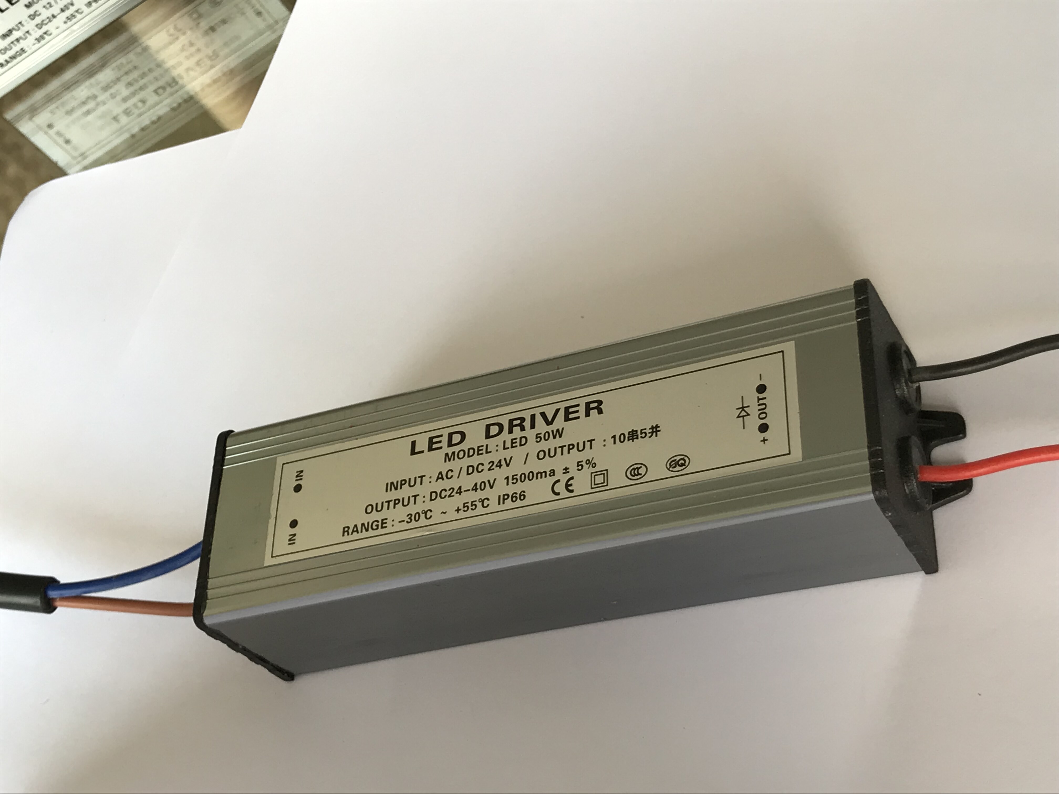 DC12-24V升压30-36V驱动恒流12变压器LED集成50W30W灯珠电源驱动