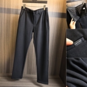 H家牛货 秋冬男士 加厚保暖抗风时尚 厚实针织料 百搭直筒休闲西裤