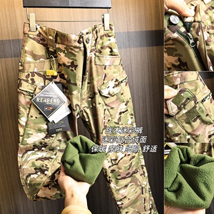 战术迷彩系列！机能牛货！秋冬加绒加厚百搭户外运动直筒休闲裤潮