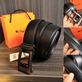 男士 商务高档 牛皮腰带合金头皮带 带礼盒 二层牛皮