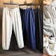 全棉水洗毛圈 休闲裤 秋季 棉织亲肤混纺束脚卫裤 潮 男士 基础牛货