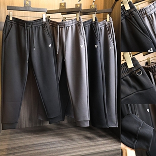 双马印花！撤柜大牛货！秋冬男士纯色针织纯棉百搭直筒休闲裤长裤