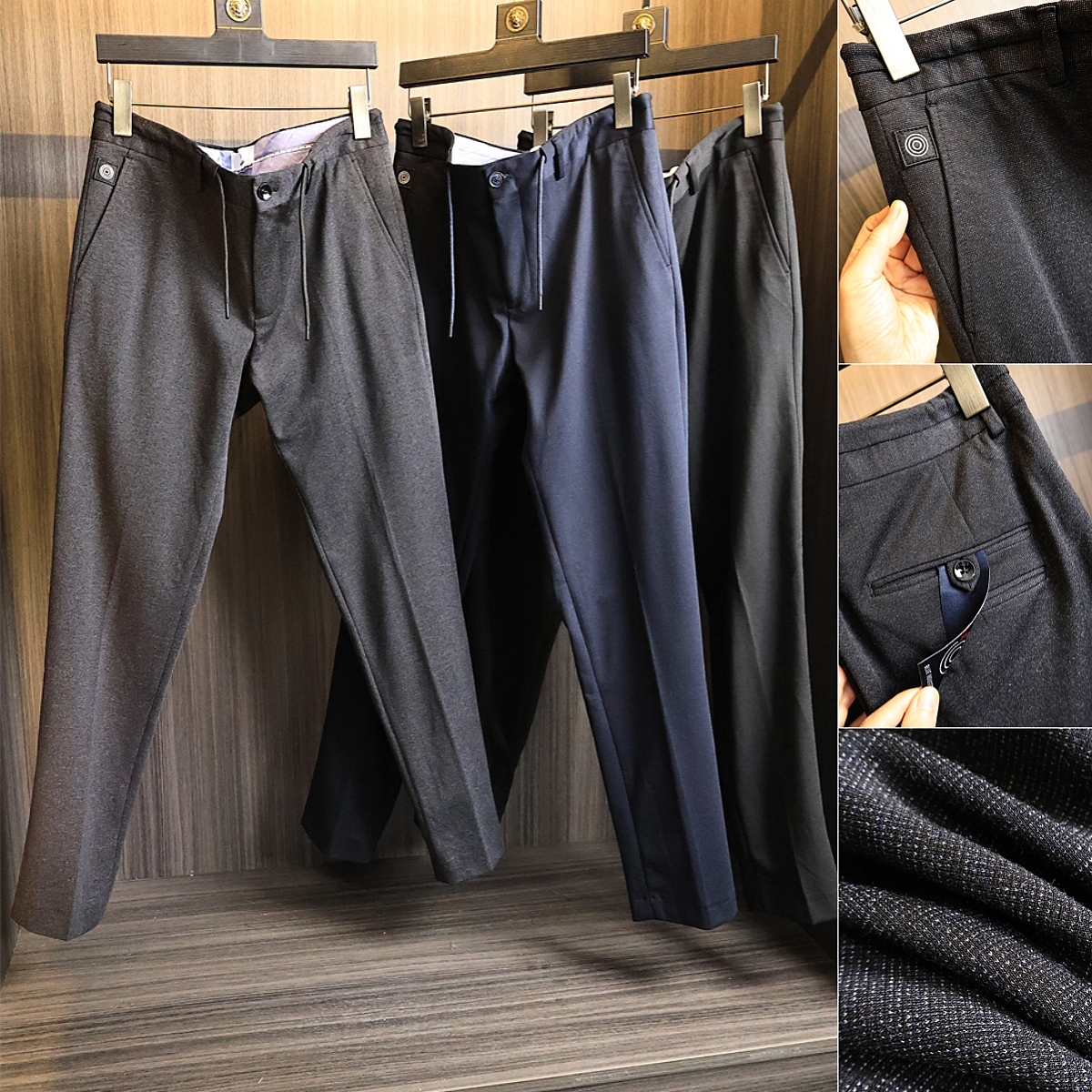 出口订单！犀牛褶！显身材休闲裤