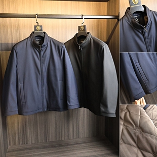 商旅系列!高端牛货!秋冬男士科技绗棉保暖立领商务休闲棉衣外套