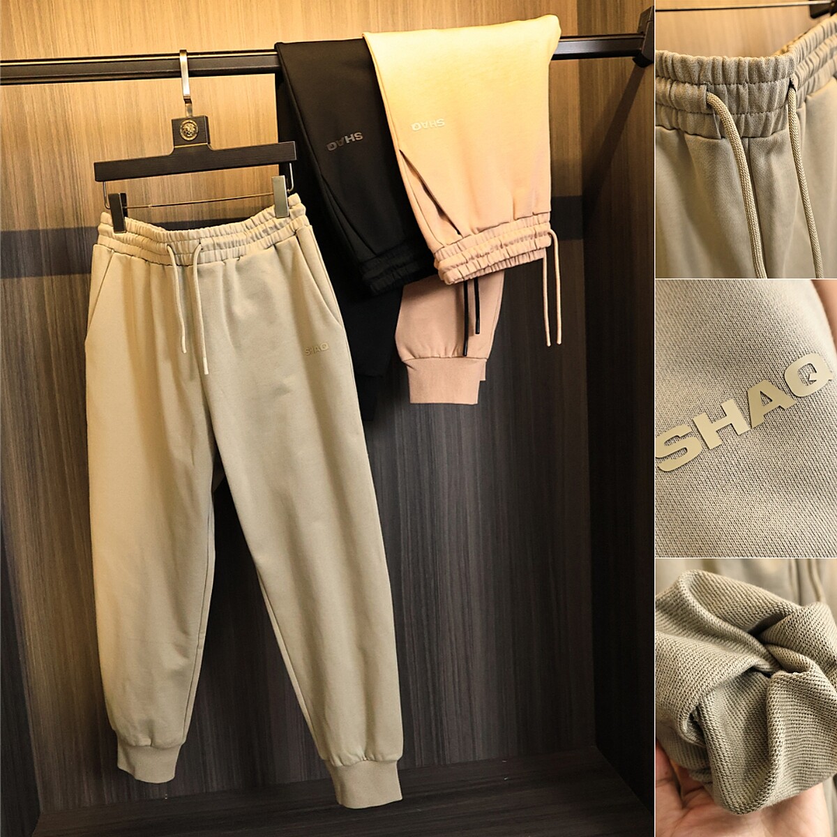 美式复古风！针织毛圈！秋季男士运动百搭束脚宽松松紧腰休闲裤潮,男装,卫裤,淘宝优惠券,粉丝福利购,淘宝优惠卷