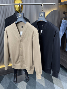 秋季 U鼎单 男士 外搭休闲百搭时尚 潮 柜299 卫衣开衫 针织毛圈开衫