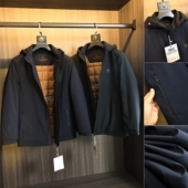 柜1k 商务休闲分仓绗棉保暖连帽棉衣 男士 中空发热纤维 冬季