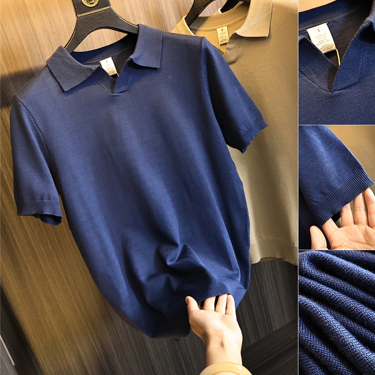 炒鸡细腻丝光针织！短袖