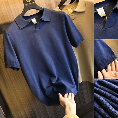 炒鸡细腻丝光针织！短袖